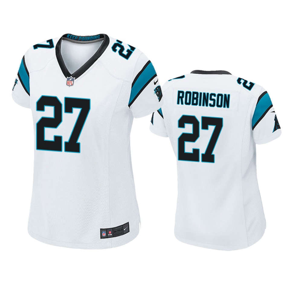 women kenny robinson panthers white game jersey