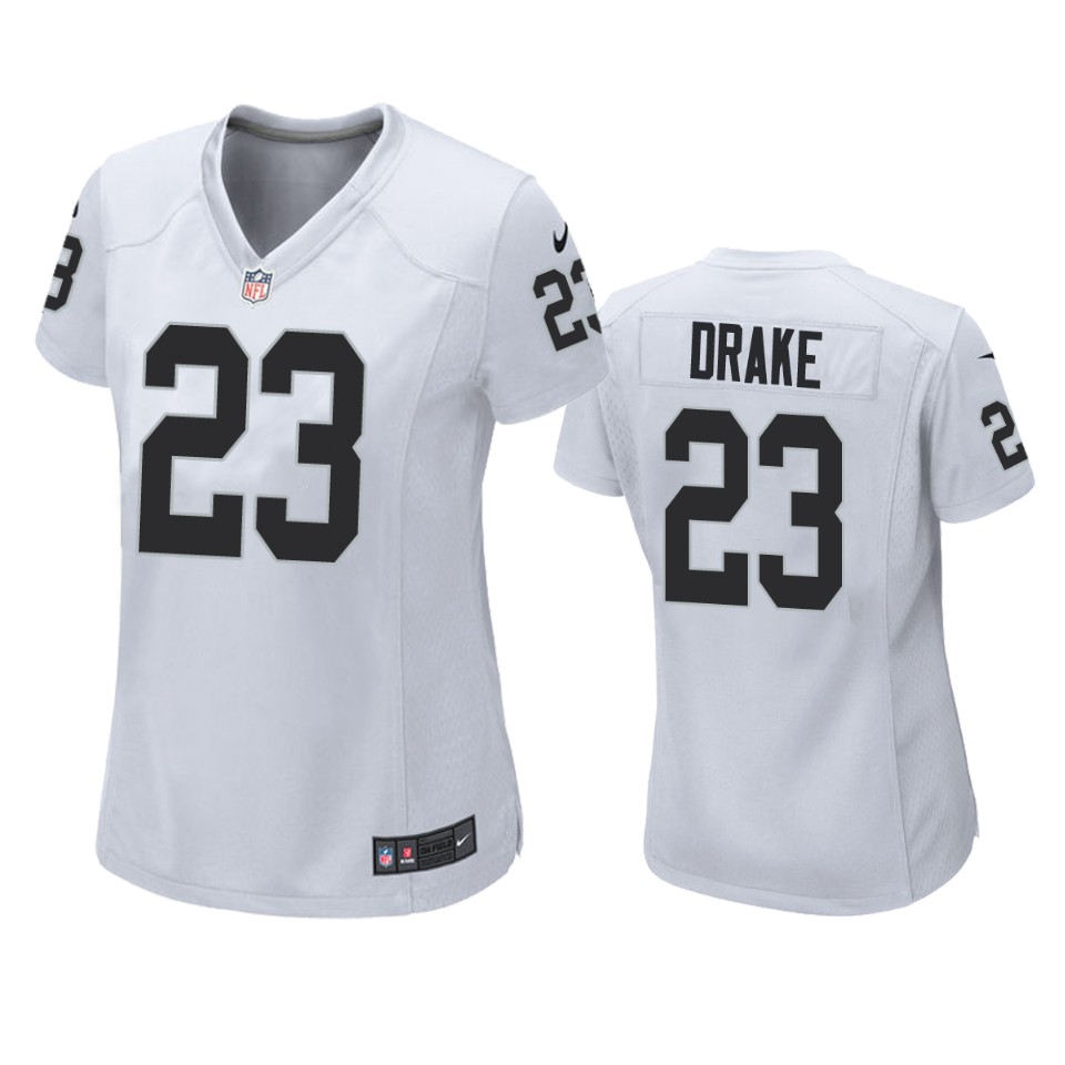 women kenyan drake raiders game white jersey