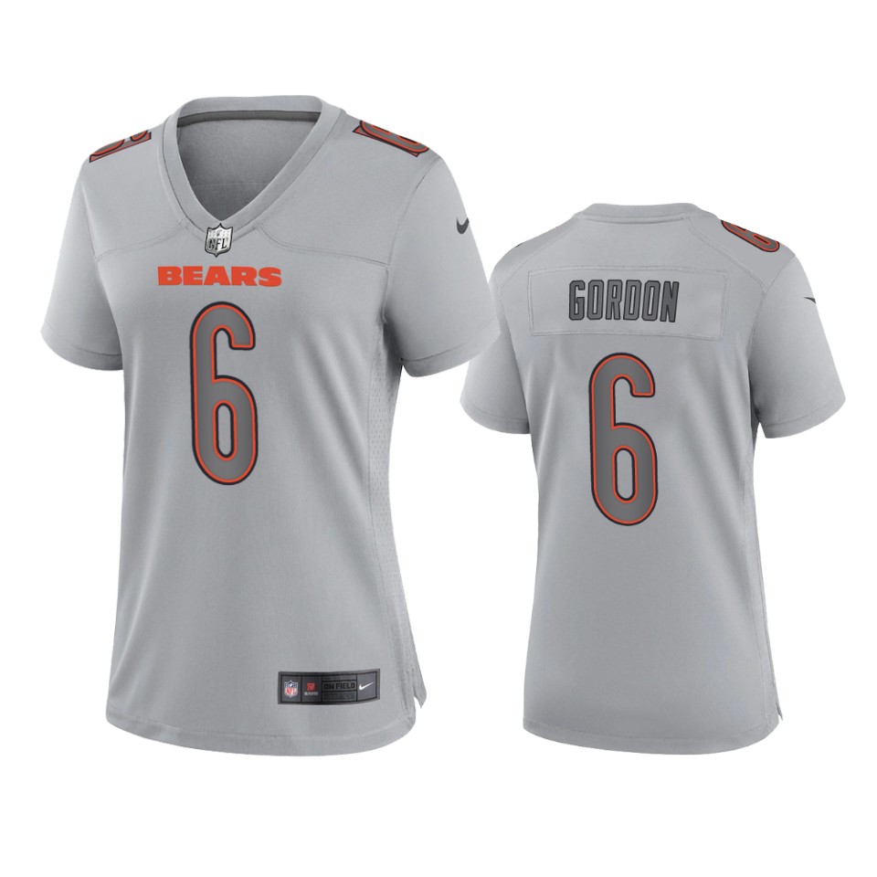 women kyler gordon bears gray atmosphere fashion game jersey