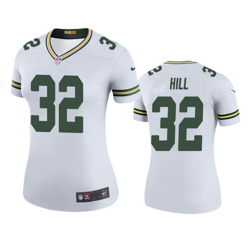 women kylin hill packers white color rush legend jersey