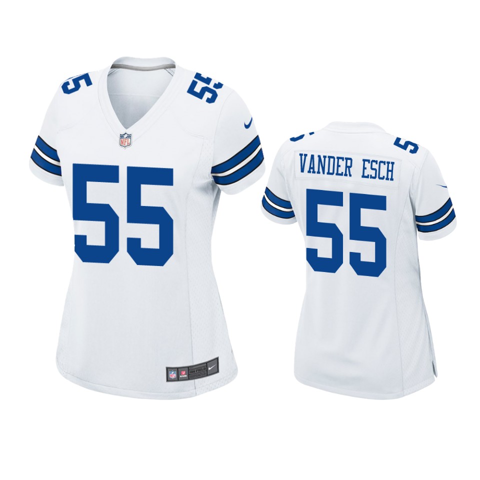 women leighton vander esch cowboys white game jersey