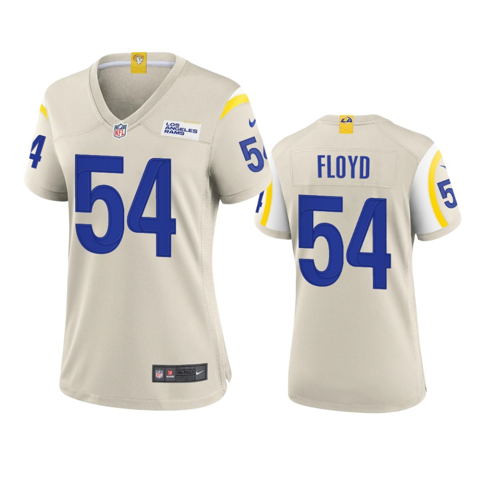 women leonard floyd rams game bone jersey
