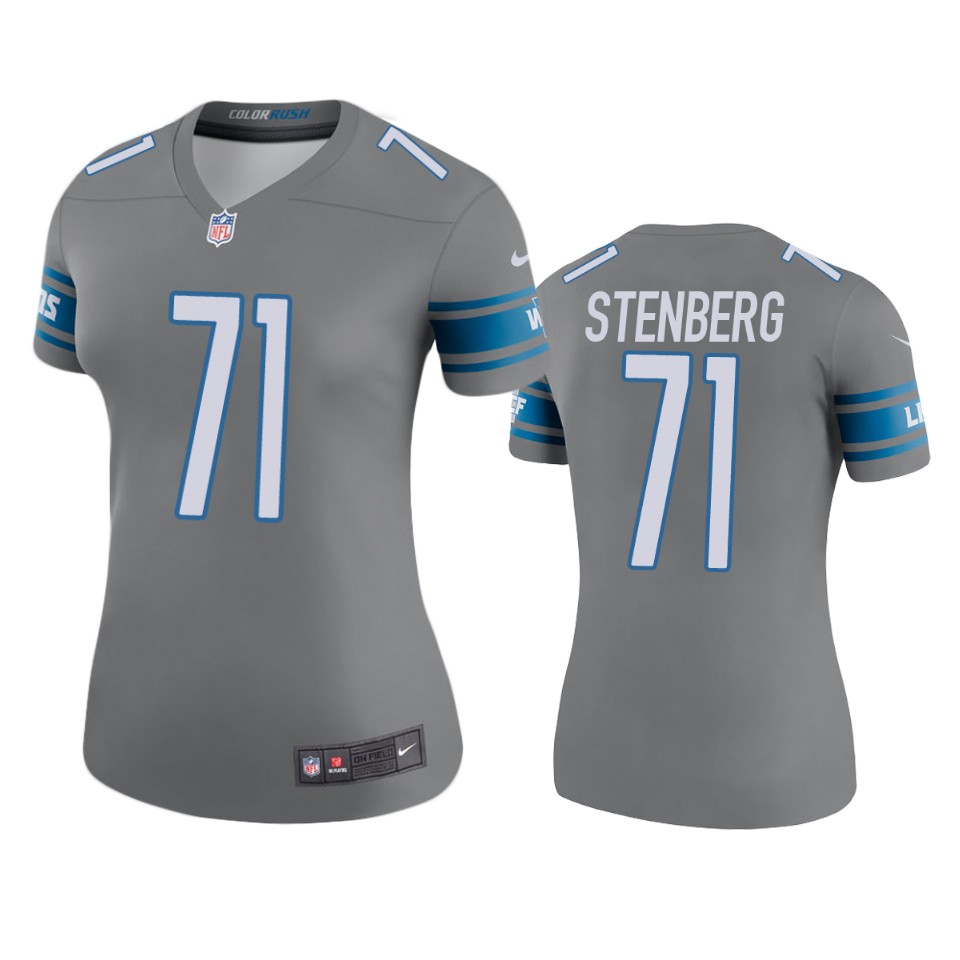 women logan stenberg lions color rush legend steel jersey