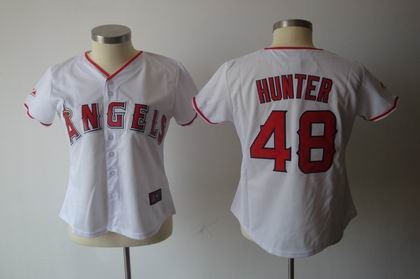 women los angeles angels 48 hunter white jerseys