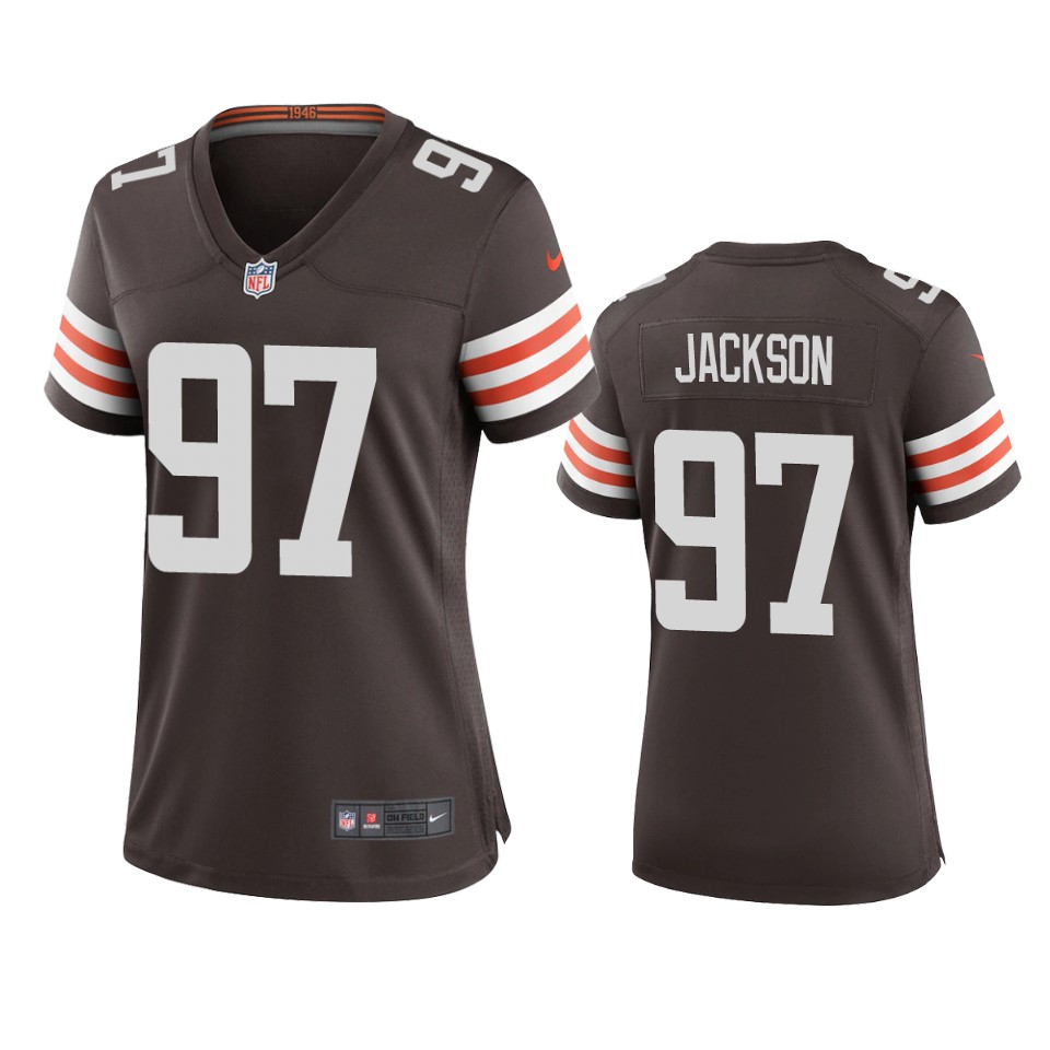 women malik jackson browns game brown jersey