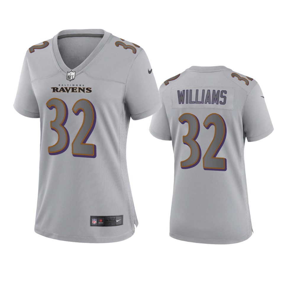 women marcus williams ravens atmosphere fashion game gray jersey