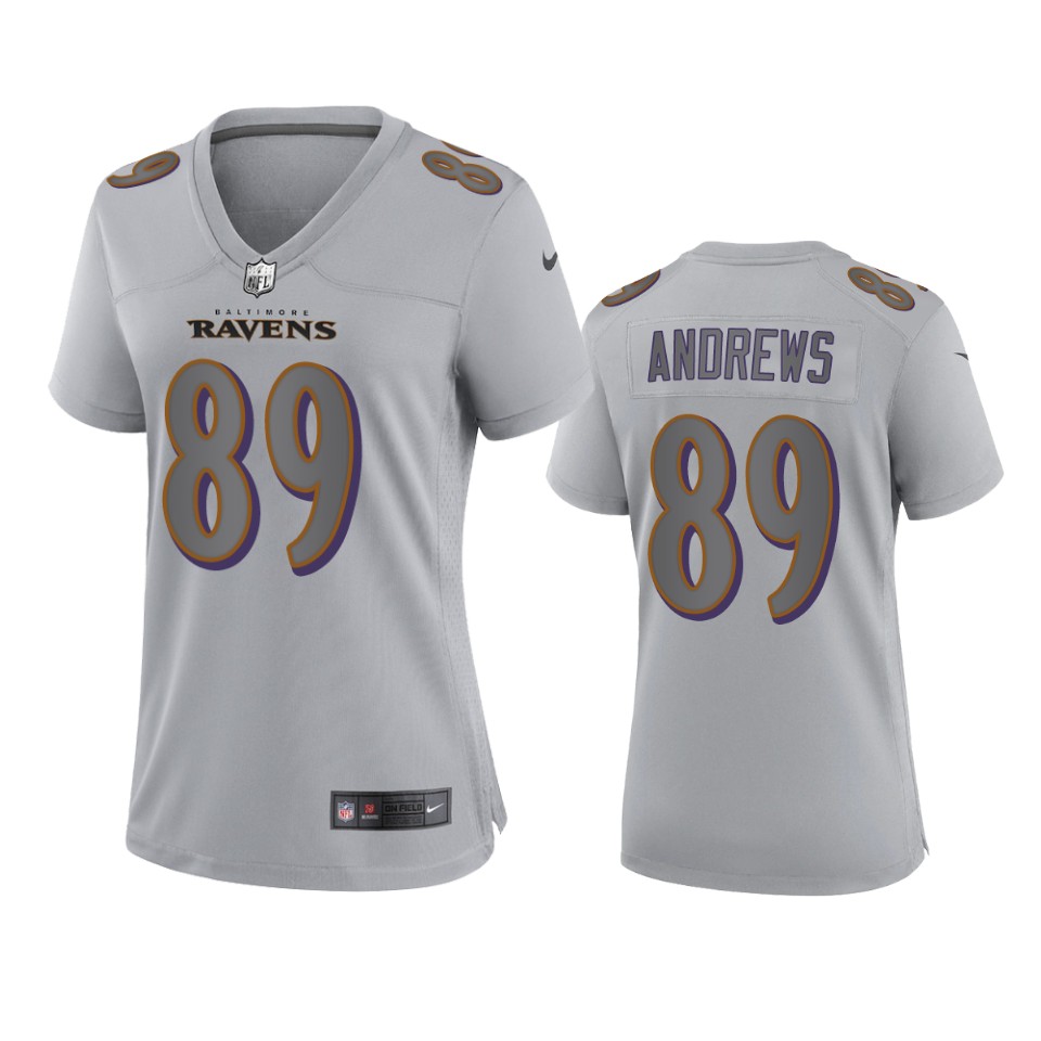 women mark andrews ravens atmosphere fashion game gray jersey