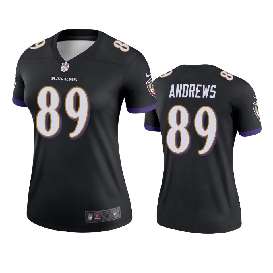 women mark andrews ravens black legend jersey