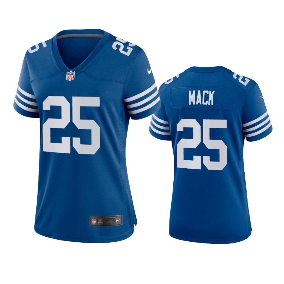 women marlon mack colts alternate game royal jersey