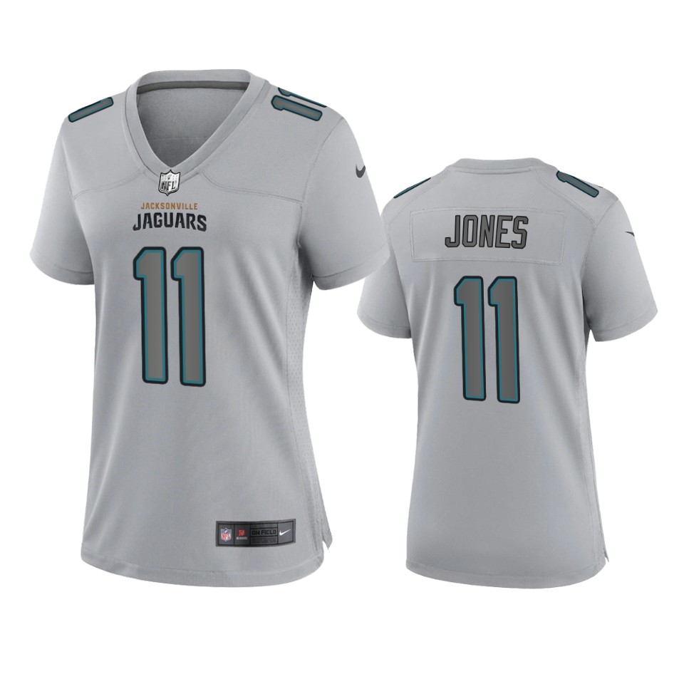 women marvin jones jaguars gray atmosphere fashion game jersey