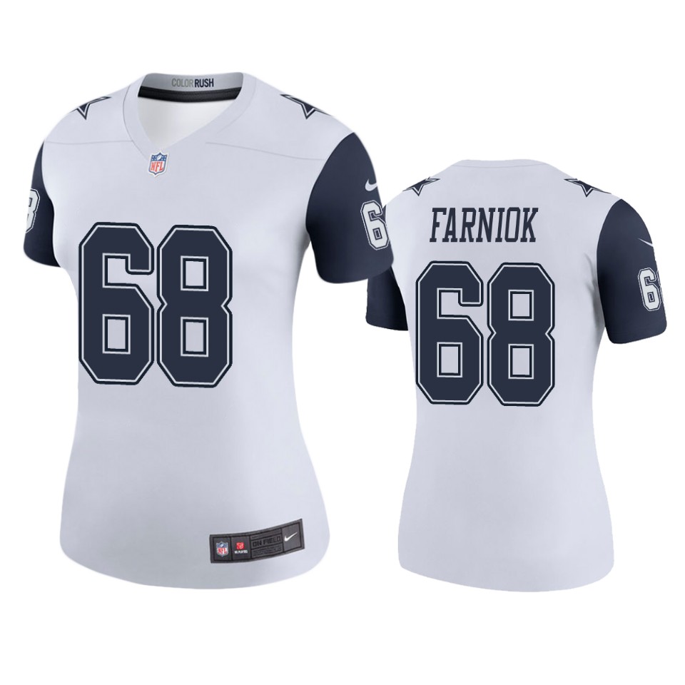women matt farniok cowboys white color rush legend jersey