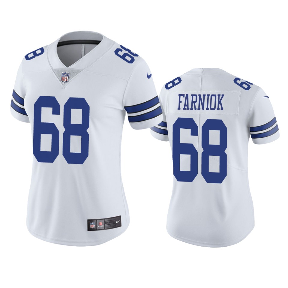 women matt farniok cowboys white vapor limited jersey