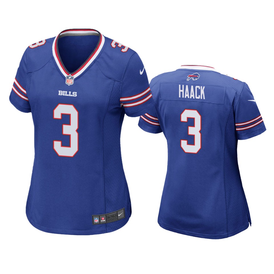 women matt haack bills royal game jersey