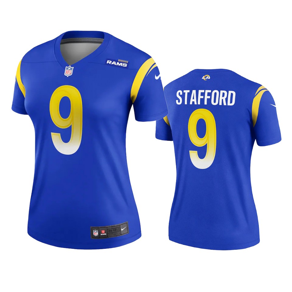 women matthew stafford rams royal legend jersey 0a