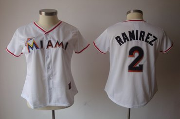 women miami marlins 2 ramirez white mlb jerseys