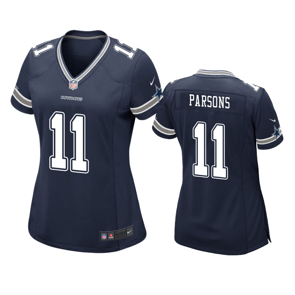 women micah parsons cowboys navy game jersey