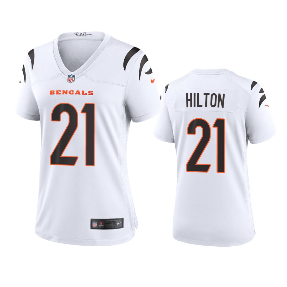 women mike hilton bengals game white jersey