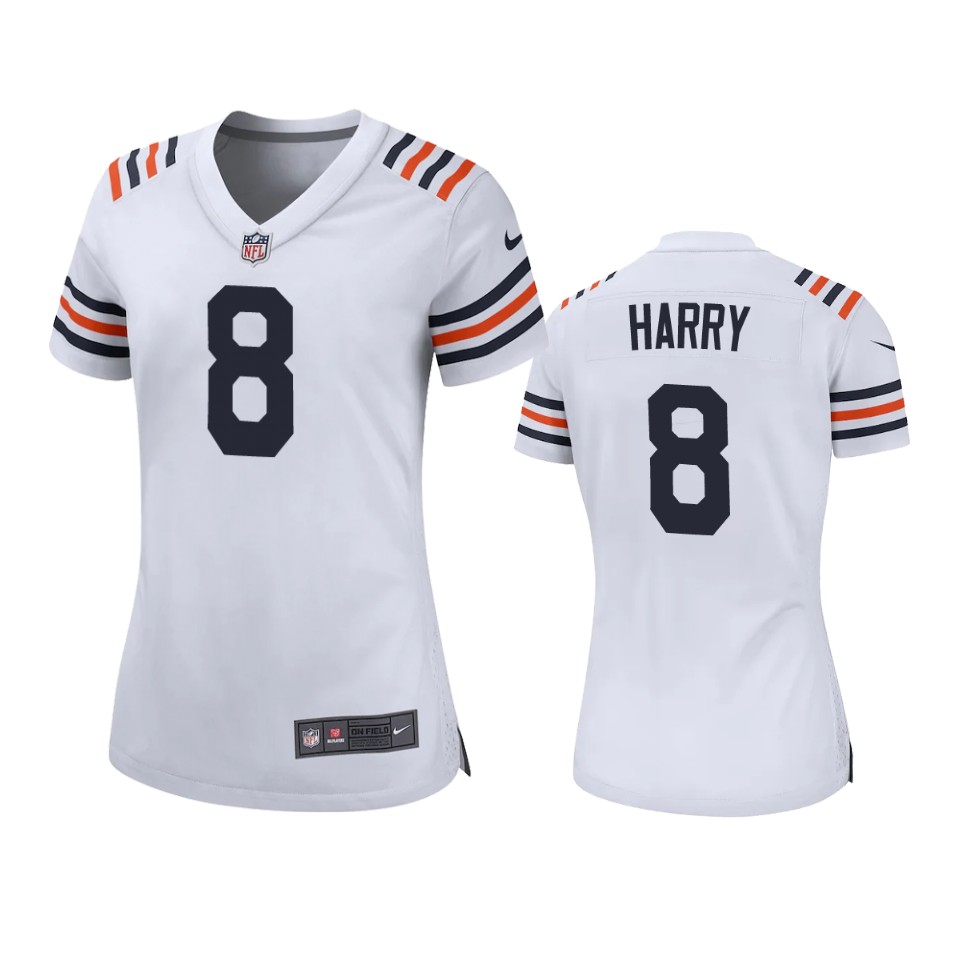 women n'keal harry bears white game jersey