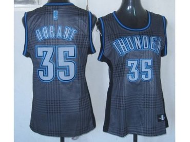 women nba oklahoma city thunder #35 durant black-gery(2012)