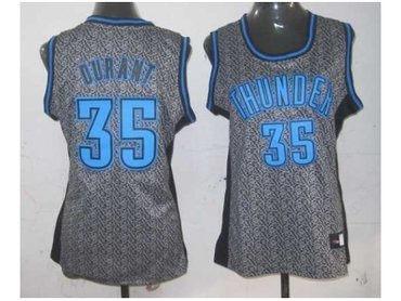 women nba oklahoma city thunder #35 durant grey[static fashion swingman]