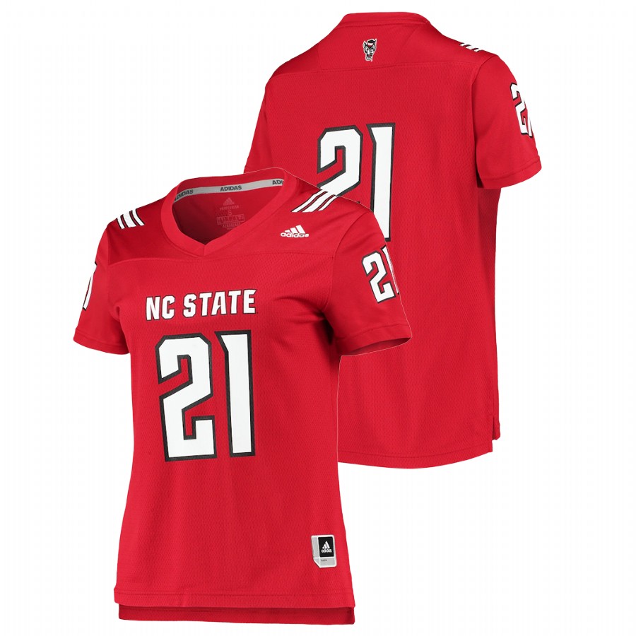 women nc state wolfpack custom red college football replica jersey