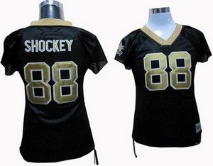 women new orleans saints 88 jeremy shockey jerseys black