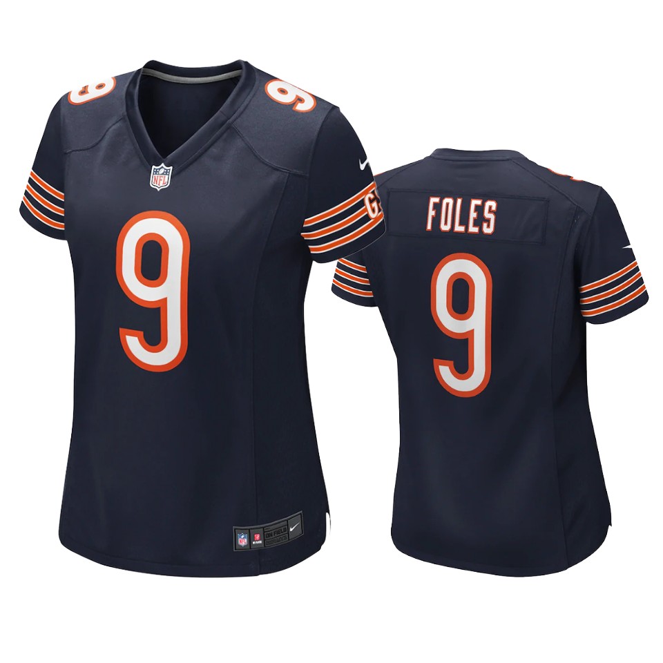 women nick foles bears navy game jersey