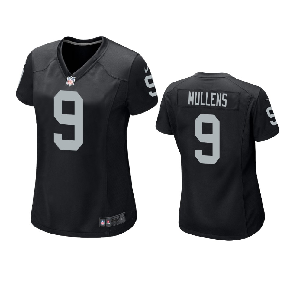 women nick mullens raiders game black jersey