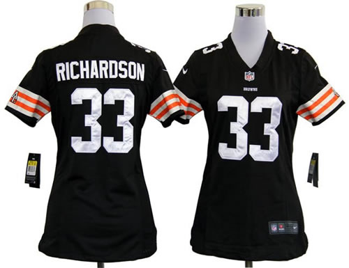 women NEW cleveland browns 33 trent richardson brown jerseys