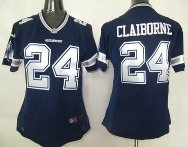 women dallas cowboys 24 claiborne authentic game jerseys