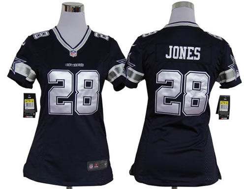 women NEW dallas cowboys 28 felix jones blue jerseys