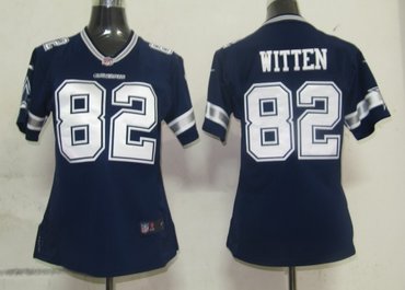 women dallas cowboys 82 witten authentic game jerseys