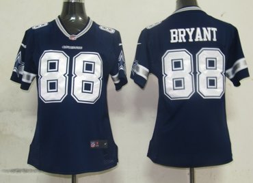 women dallas cowboys 88 bryant authentic game jerseys