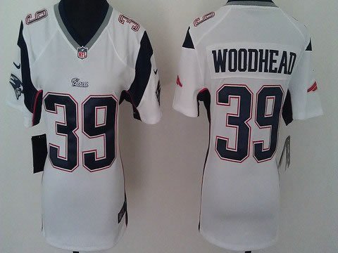 women NEW new england patriots 39 danny woodhead white jerseys