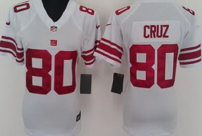 women NEW new york giants #80 victor cruz white jerseys