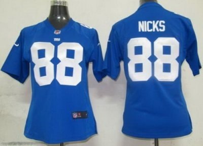 women new york giants 88 nicks blue nfl jerseys