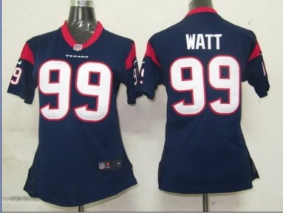 women NFL houston texans 99 watt game jerseys