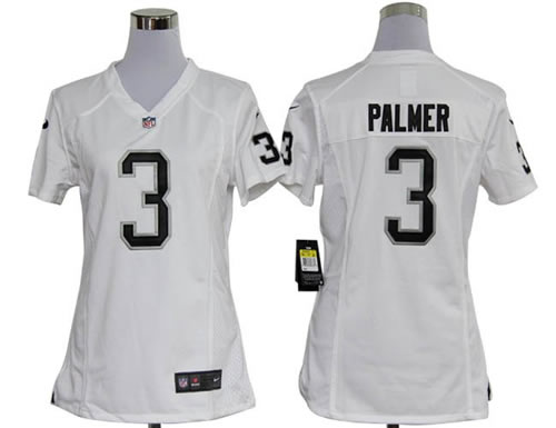 women NEW oakland raiders 3 carson palmer white jerseys