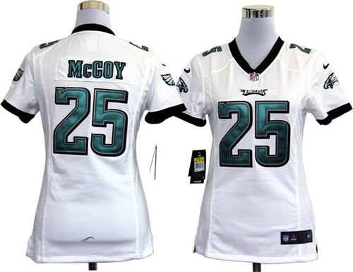 women NEW philadelphia eagles 25 lesean mccoy white jerseys