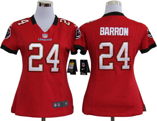 women NEW tampa bay buccaneers 24 mark barron red jerseys