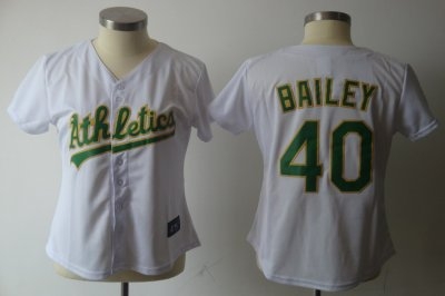 women oakland athletics 40 bailey mlb jersey