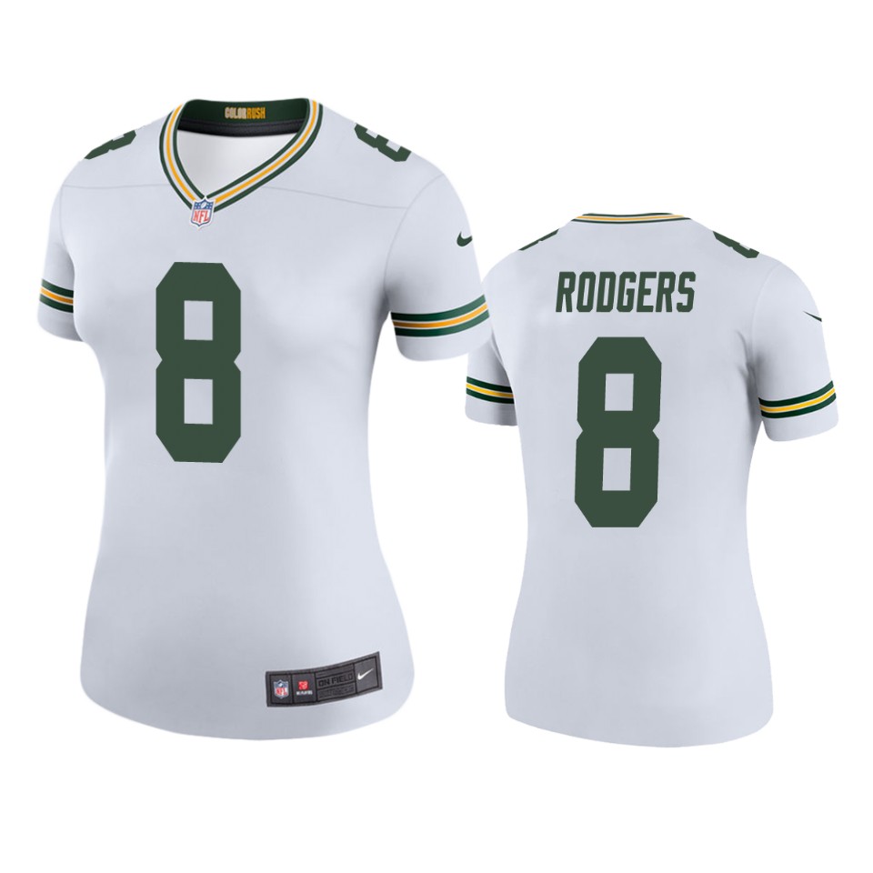 women packers amari rodgers white color rush legend jersey