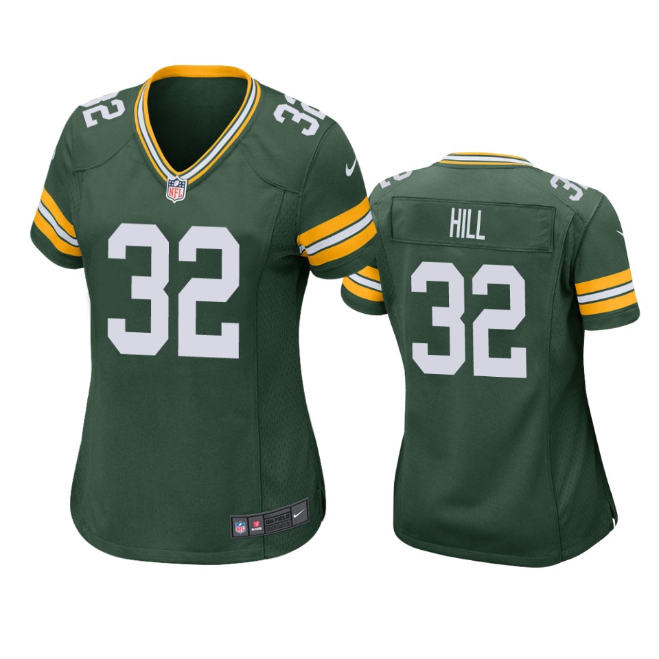 women packers kylin hill green game jersey