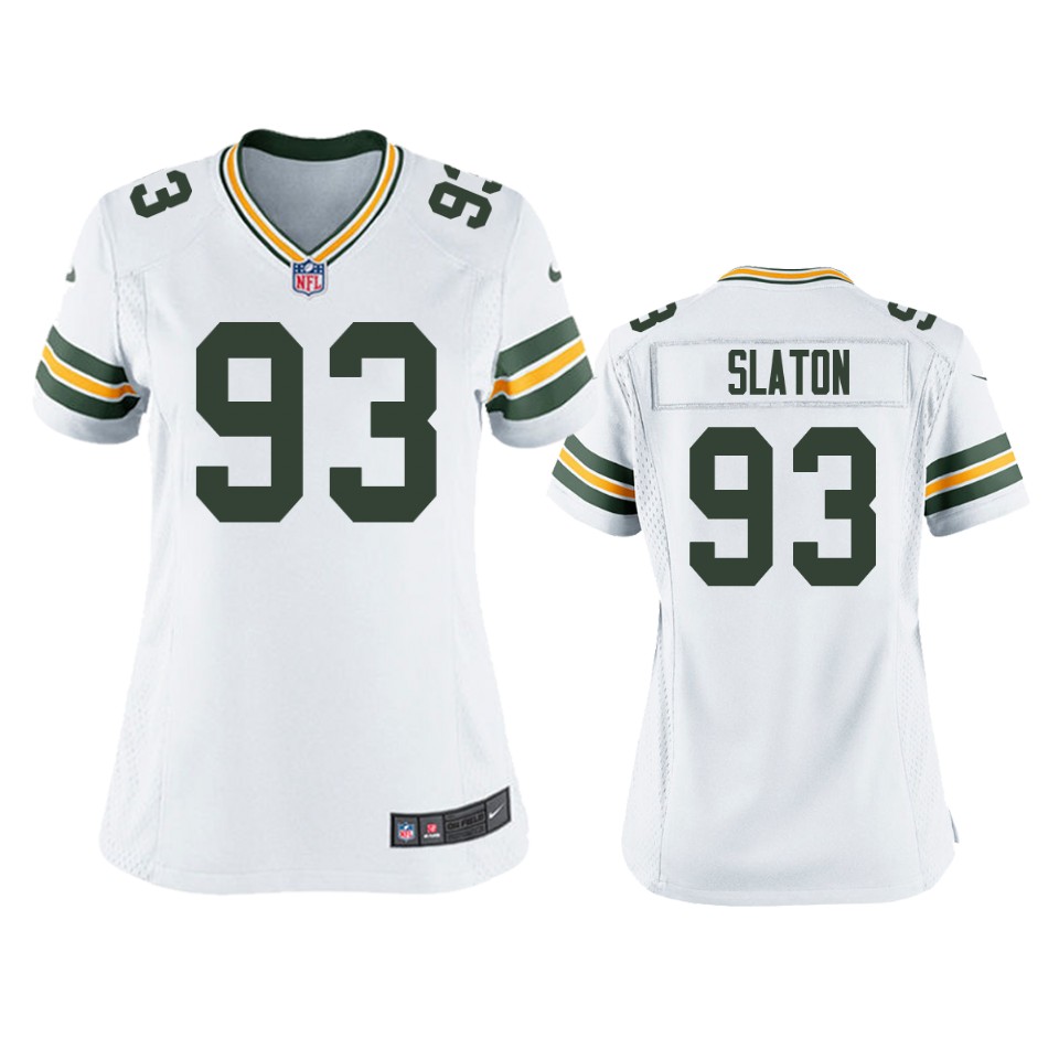 women packers tedarrell slaton white game jersey