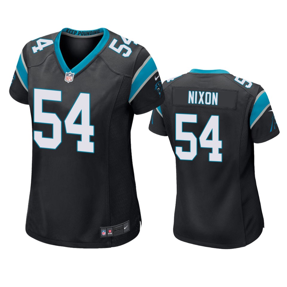 women panthers daviyon nixon game black jersey