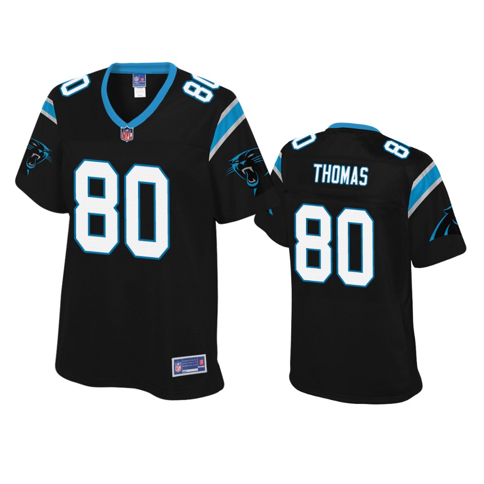 women panthers ian thomas black pro line jersey
