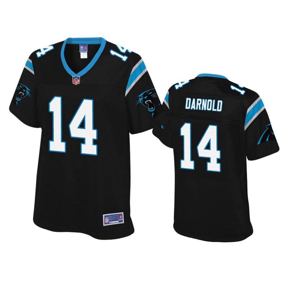 women panthers sam darnold black pro line jersey