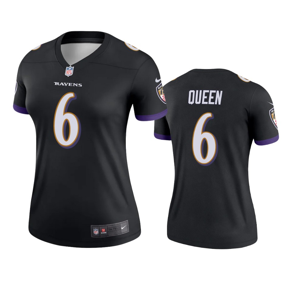 women patrick queen ravens black legend jersey