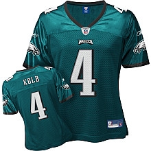 women philadelphia eagles 4 kevin kolb jersey green jerseys