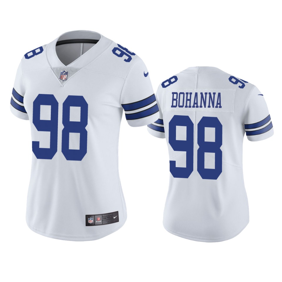 women quinton bohanna cowboys white vapor limited jersey